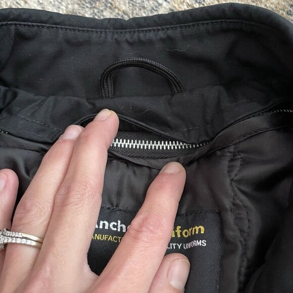 ANCHOR UNIFORM Long Trench Coat Womens 2 Tall Thinsulate Removable Lining Black - Picture 7 of 16